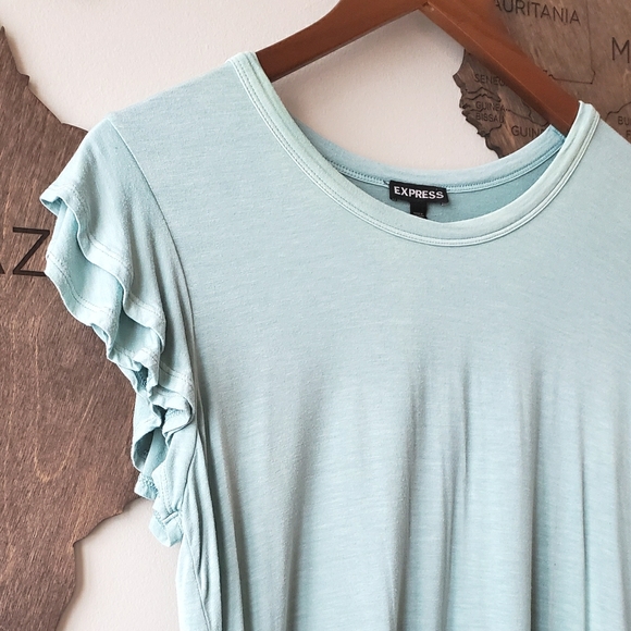 EXPRESS Ruffle Sleeve Top - Picture 4 of 8